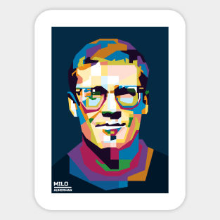 Abstract Milo Aukerman in WPAP Sticker